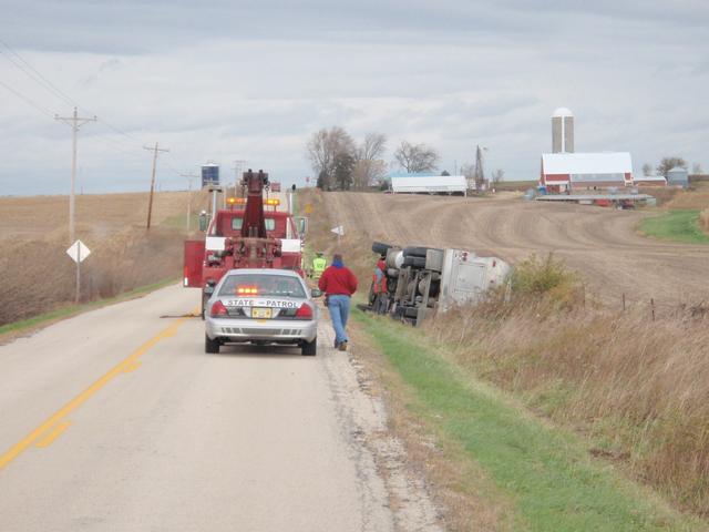 Milk Truck Roll Over, October 27, 2010